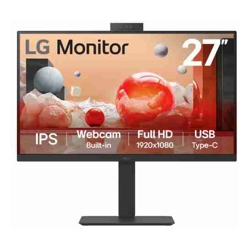 LG 27&amp;amp;quot; IPS FHD 1920 x 1080 Webcam USB-C (PD65w) 100Hz 5ms AMD FreeSync 16:9 Tilt/Height/Swivel/Pivot (Bi-direction) adjustable stand 3yrs Monitor