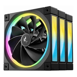 Deepcool FL12R 120mm (3-Pack) Unique Addressable RGB  High Performance Fans  Low Noise 4-pin PWM Fluid Dynamic Bearing