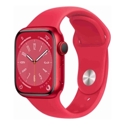 Apple Watch Series 8 (GPS + Cellular) 41mm Aluminium Red with Red Sport Band (Refurbished)