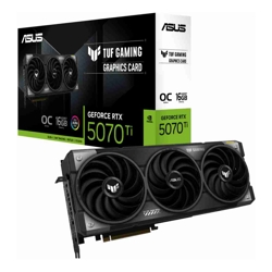 Asus nVidia GeForce TUF-RTX5070TI-O16G-GAMING RTX5070TI 16GB GDDR7 2588MHz Boost Clock 28 Gbps 256-bit HDMI*2DP*316GD7 1484 TOPs