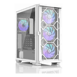 Zalman Z10 DUO WHITE Mid-Tower Tempered Glass Drive Bays: 2x3.5&amp;amp;quot; 2x2.5&amp;amp;quot; Expansion Slot: 7 Motherboard Support: ATX/mATX/Mini-ITX Pre-Installed Fan: 3x120mm ARGB 1 Year Warranty