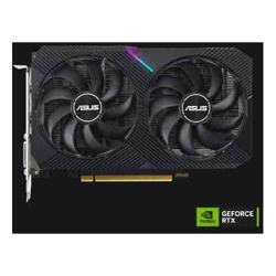 Asus nVidia GeForce DUAL-RTX3050-8G-V2 RTX 3050 V2 8GB GDDR6 with two powerful Axial-tech fans and a 2-slot design for broad compatibility