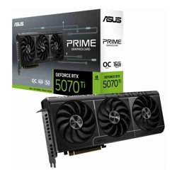 Asus nVidia GeForce PRIME-RTX5070TI-O16G RTX 5070TI 16GB GDDR7 2527MHz Boost Clock 28 Gbps 256-bit Digital Max Resolution 7680 x 4320