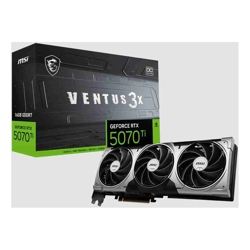 MSI nVidia GeForce RTX 5070 Ti 16G VENTUS 3X OC Boost: 2482 MHz CUDA 8960 Units 16GB GDDR7 HDMI x 1