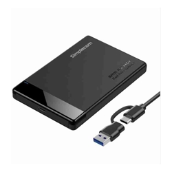 Simplecom SE109 Tool-free 2.5&amp;amp;quot; SATA HDD SSD to USB-C Enclosure USB 3.2 Gen 1 Compatible with 7mm and 9.5mm laptop 2.5&amp;amp;quot; SATA HDD/SSD