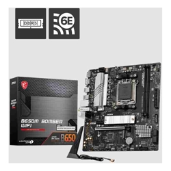MSI B650M BOMBER WIFI AMD AM5 MATX Motherboard 2x DDR5 ~128GB 1x PCI-E x16 2x M.2 4x SATA  6x USB 2.0