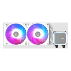 MSI MAG CORELIQUID A13 240 WHITE 2.4&amp;amp;quot; IPS USB 2.0 pin header SATA 2 fans Two Ball Bearing AM5 / AM4 3 Year warranty