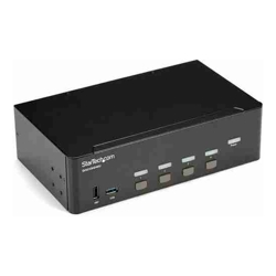 StarTech STARTECH.COM 4 PORT USB HDMI KVM SWITCH WITH AUDIO 4K 30HZ DUAL MONITOR 2 YR