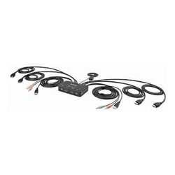StarTech STARTECH.COM 2-PORT DUAL-MONITOR HDMI KVM SWITCH4K 60HZ1.5M HOST CABLES 2 YR