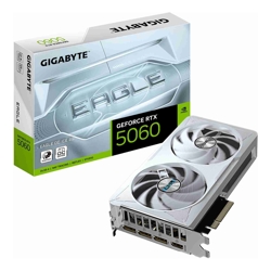 Gigabyte GeForce RTX 5060 EAGLE OC ICE 8G 2550 MHz CUDA 3840 28 Gbps GDDR7  128 bit PCI-E 5.0 PSU 450W DisplayPort 2.1b *3 HDMI 2.1b x1