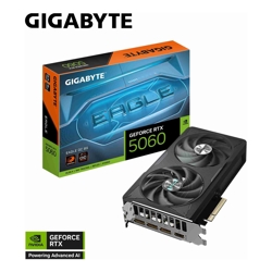 Gigabyte GeForce RTX 5060 EAGLE OC 8G 2550 MHz CUDA 3840 28 Gbps GDDR7  128 bit PCI-E 5.0 PSU 450W DisplayPort 2.1b *3 HDMI 2.1b x1