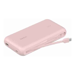 Belkin BoostCharge#Power#Bank 20K with Integrated Cable Pink