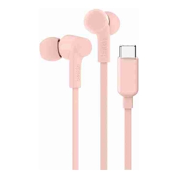 Belkin SoundForm USB-C Wired Headphones With Adjustable Volume Limiter-Pink (G3H0002fqPKV2)IPX5-Rated10mm DriversWired Connection2 Years Warranty