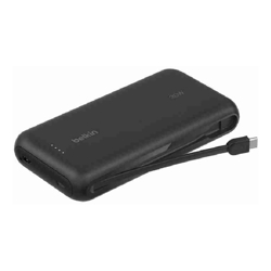 Belkin BoostCharge#Power#Bank 20K with Integrated Cable Black