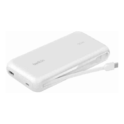Belkin BoostCharge#Power#Bank 20K with Integrated Cable White