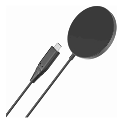 Choetech T518-BK15W Removable Fast Wireless Magenetic Charger for iPhone12/13/14/15 &amp;amp;amp; More with 1M Cable