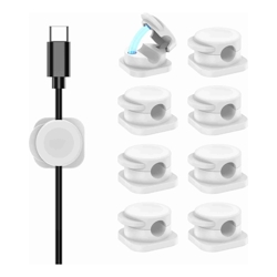 Choetech MCC001-WH 6 Pack Professional grade Magnetic Lock Cord Holder Clips White