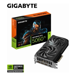 Gigabyte GeForce RTX 5060 Ti WINDFORCE OC 16G 2587 MHz CUDA TBD 28 Gbps GDDR7 128 bit PCI-E 5.0 PSU 650W DisplayPort 2.1b *3 HDMI 2.1b *1