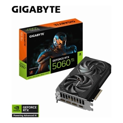 Gigabyte GeForce RTX 5060 Ti WINDFORCE 8G 2572 MHz CUDA TBD 28 Gbps GDDR7 128 bit PCI-E 5.0 PSU 650W DisplayPort 2.1b *3 HDMI 2.1b *1