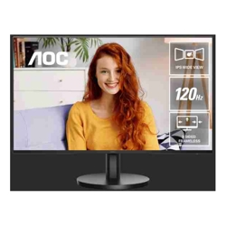 AOC 24B3CA3 23.8in 120Hz FHD IPS Business Monitor Ultra Narrow Bezel Flicker Free Game Mode Low Blue Light 1920x1080 16:9 1ms 1500:1 Contrast 300 Nits USB-C/HDMI USB HUB HDR Tilt VESA 100x100mm