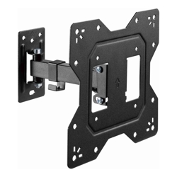 Brateck BrateckEconomical Full-Motion TV Wall Mount For 23&amp;amp;quot;-43&amp;amp;quot; Fit Curved TV up to 30KG VESA 100x100100x200200x100200x200 Fine Texture Black