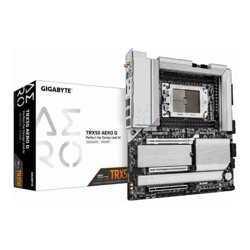 Gigabyte (LS) Gigabyte TRX50 AERO D AMD Ryzen Motherboard 4x DDR5~256GB2x PCIe x16 slots 4x M.2 8x SATA 6Gb/s connectors 11x USB 3.2 4x USB2.0 2x