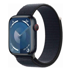 Apple Watch Series 9 (GPS + Cellular) 45mm Aluminium Midnight with Midnight Sport Loop (Refurbished)