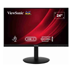 ViewSonic 24&amp;amp;quot; Full HD Ergonomic Docking Monitor with USB-C 65wUSB 3.2 Hub100hzHDMIDPErgonomics Height AdjustSwivelPivot Advanced Wty3YARW