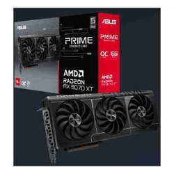 Asus AMD Radeon PRIME PRIME-RX9070XT-O16G RX 9070 XT 16GB GDDR6 OC Edition 20 Gbps 2.5 Slot 256-bit