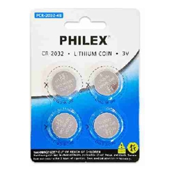 Sansai Lithium Button Coin Lithium Battery 3V 4BP for Motherboard Danger of swallowing Keep batteries away from young children at all times