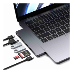 Staechi Satechi USB C Hub Multiport Adapter Pro Slim 7 in 1 Dongle for MacBook Pro/Air M2 with USB 4 Port 4K HDMI Resolution USB3.2 Gen 2 SD/TF Card Reader and 100W USB C PD 12 Mth Wty (Refurbished)