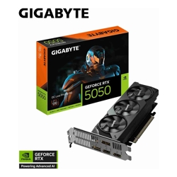 Gigabyte (LS) Gigabyte GeForce RTX 5050 OC Low Profile 8G 20 Gbps GDDR6 128 bit PCI-E 5.0 DirectX 12 API PSU 550W 8 Pin*1 HDMI 2.1b *2