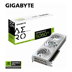 Gigabyte GeForce RTX 5060 Ti AERO OC 16G 2647 MHz CUDA TBD 28 Gbps GDDR7 128 bit PCI-E 5.0 PSU 650W DisplayPort 2.1b *3 HDMI 2.1b *1