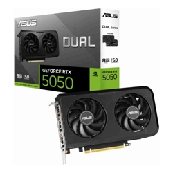 Asus nVidia GeForce DUAL-RTX5050-8G 8GB GDDR6 2572MHz Boost Clock RAM 20Gbps 421AI TOPs Digital Max Resolution 7680 x 4320