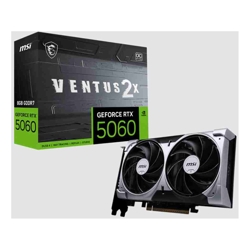 MSI nVidia GeForce RTX 5060 8G VENTUS 2X OC PCI Express Gen 5 x16 Boost: 2527 MHz CUDA 3840 Units 8GB GDDR7 . HDMI x 1