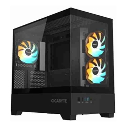 Gigabyte (LS) Gigabyte C201 PANORAMIC Mid Tower mini-ITX/m-ATX Black H431x W242x D430 mm 5 Slots USB 3.0 x2 H=502 W=313 D=525 mm