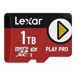Lexar 1TB PLAY PRO microSDXC Express Card High performance up to 900MB/s read and 600MB/s write Limited Lifetime Warranty.