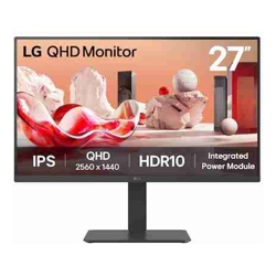 LG 27&amp;amp;quot; QHD IPS Monitor 2560x1440 HDR10 99% sRGB 75Hz integrated power adjustable stand (tilt/height/swivel/pivot) Flicker Safe  Reader Mode