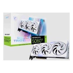 MSI nVidia GeForce RTX 5060 Ti 8G GAMING TRIO OC WHITE PCI Express Gen 5 x 16 Boost: 2647 MHz CUDA 4608 Units 8GB GDDR7 HDMI x 1