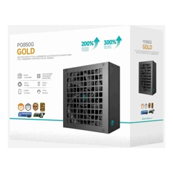 Deepcool PQ850G 850W Gamer Storm 80+ Gold/Cybenetics Fully Modular ATX Power Supply 120mm Fan Japanese Capacitors DC to DC ATX12V V3.1