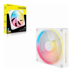 Corsair iCUE LINK LX140-R RGB 140mm PWM Reverse Fan Expansion Single Pack White: 90.6 CFM 2000 RPM 38.3 dBA 0.45A Static Pressure Magnetic Dome