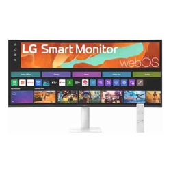 LG 34&amp;amp;quot; Smart Monitor 34&amp;amp;quot; WQHD Curved display with 3440x1440 resolution sRGB 99% webOS AirPlay 2 2x7W speakers 100Hz refresh rate  Bluetooth