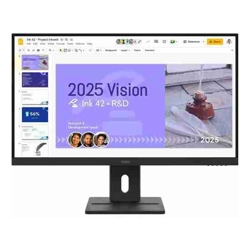 Lenovo 64BDGAR4AU ThinkVision E27Q-40 Widescreen LED Monitor 27&amp;amp;quot; WQHD IPS Screen 2560x1440 16:9 4ms 100Hz 2xHDMI 1xDP Speakers VESA Height Adjustable Swivel Pivot Tilt 3 Year Warranty