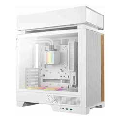 Deepcool CL6600 White Innovative Compartmentalised ATX Case Pre-installed 360mm Liquid Cooler Up To 388mm GPUs BTF 7 Expansion Slots