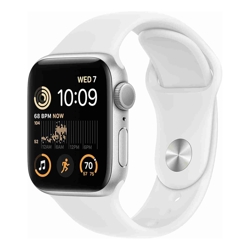 Apple Watch SE (GPS) 40mm Aluminium Silver with White Band (Refurbished)