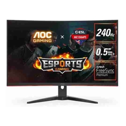 AOC C32G2ZE-P 31.5&amp;amp;quot; FHD VA Curved Gaming Monitor 1920x1080 16:9 0.5ms 240Hz FreeSync 2xHDMI 1xDP VESA Tilt 3 Year Warranty
