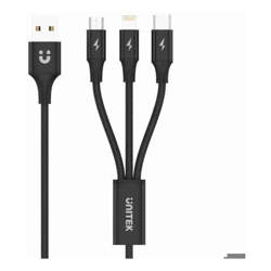 Unitek 1.2m 3-in-1 USB-A to USC-C &amp;amp;amp; More