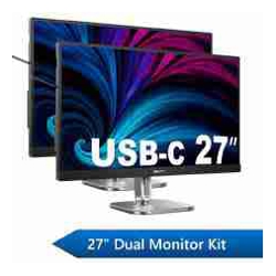 Philips 27&amp;amp;quot; Business Dual Monitor Docking Kit 1x 27&amp;amp;quot; QHD Business Monitors &amp;amp;amp; 1x 27&amp;amp;quot; QHD USB-C Docking Business Monitor