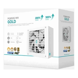 Deepcool PQ850G WH 850W Gamer Storm 80+ Gold/Cybenetics Fully Modular ATX Power Supply 120mm Fan Japanese Capacitors DC to DC ATX12V V3.1
