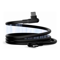 Cygnett DriveSync Right Angled Magnetic Silicone USB-C to USB-C Cable (0.7M) (CY5666CCACB) 3A/60W 480Mbps Drive  Sync 2 Years Warranty